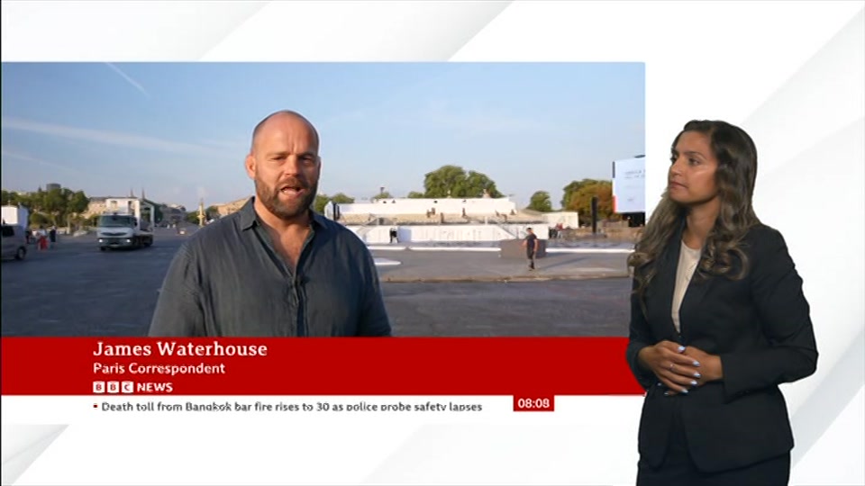 Still from BBC NEWS at 8:00