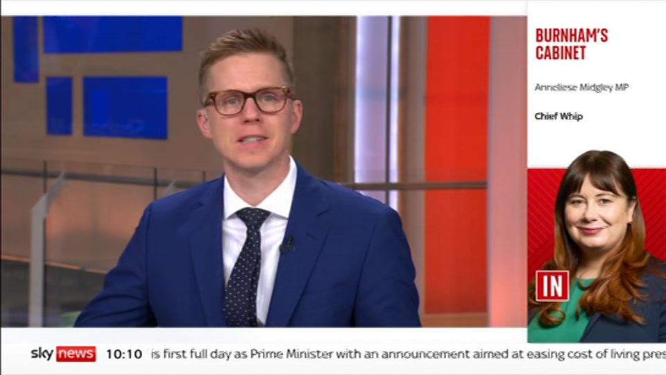 Broadcast still at 10m. Sky News, Sky News Today with Gareth Barlow, 21 July 2026.