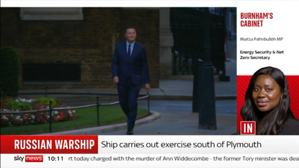 Still from Sky News at 11:00