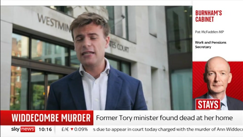 Broadcast still at 16m. Sky News, Sky News Today with Gareth Barlow, 21 July 2026.