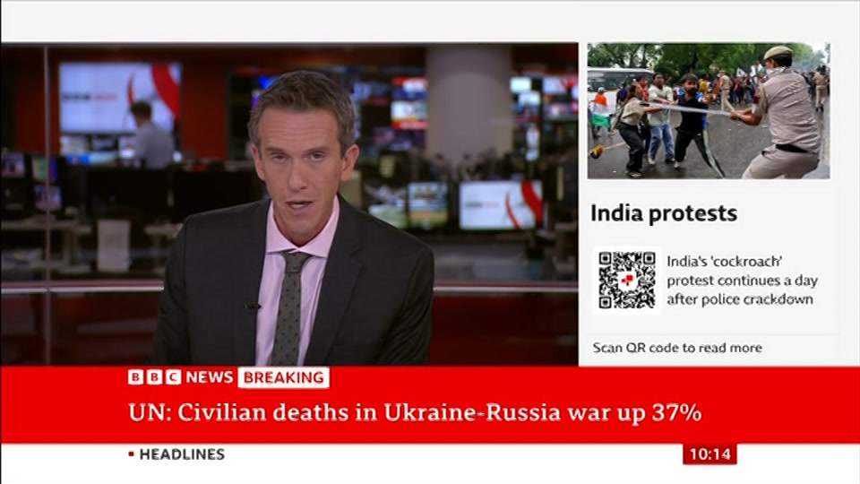Still from BBC NEWS at 14:00
