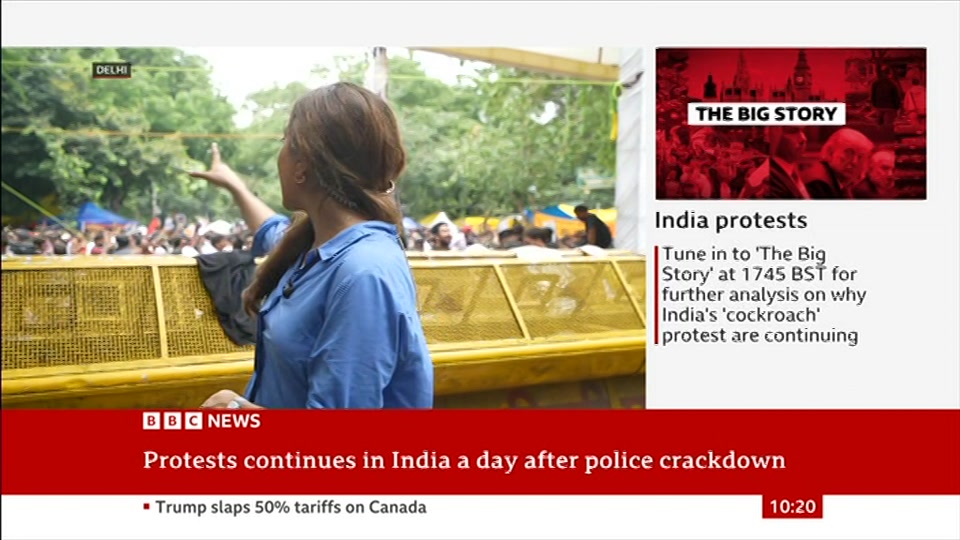 Still from BBC NEWS at 20:00