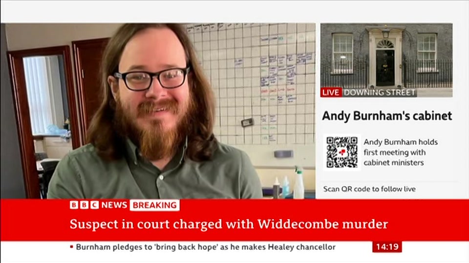 Still from BBC NEWS at 19:00