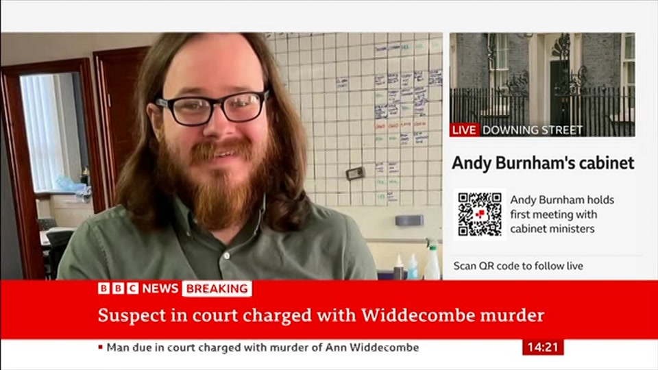 Still from BBC NEWS at 21:00