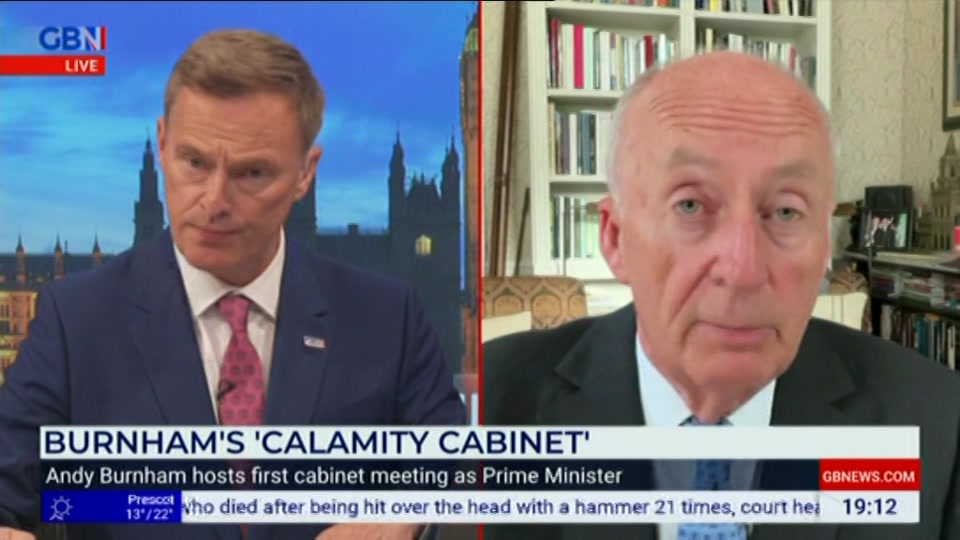 Still from GB News at 12:00