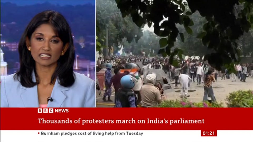 Still from BBC NEWS at 21:00