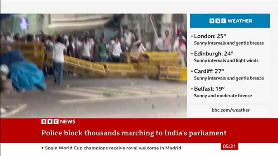 Broadcast still at 21m. BBC NEWS, BBC News, 21 July 2026.