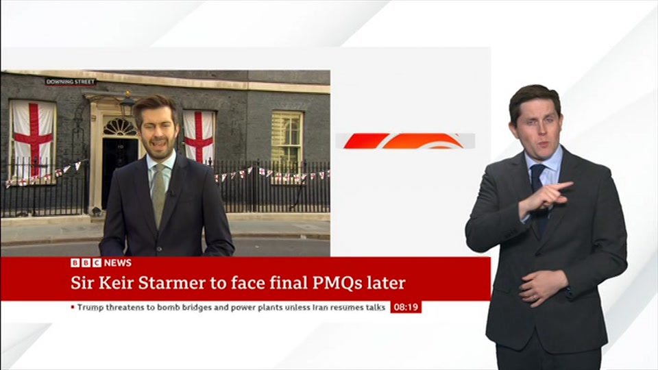 Still from BBC NEWS at 19:00