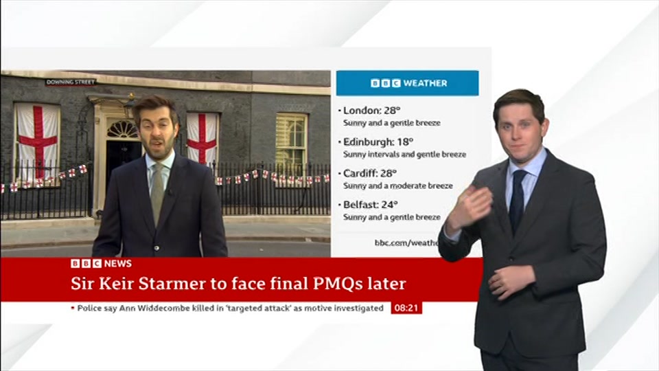 Still from BBC NEWS at 21:00