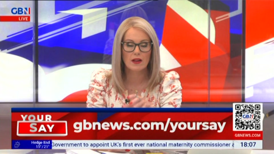 Still from GB News at 8:00