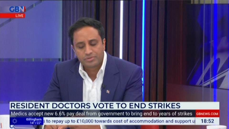 Broadcast still at 53m. GB News, New: Dewbs & Co, 30 June 2026.
