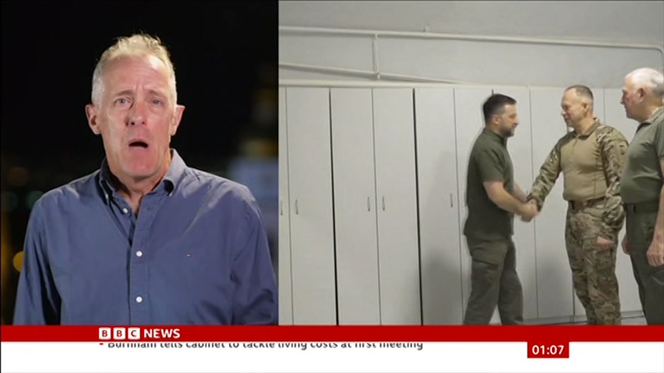 Still from BBC NEWS at 7:00