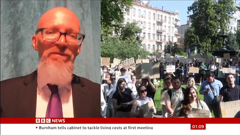 Still from BBC NEWS at 9:00