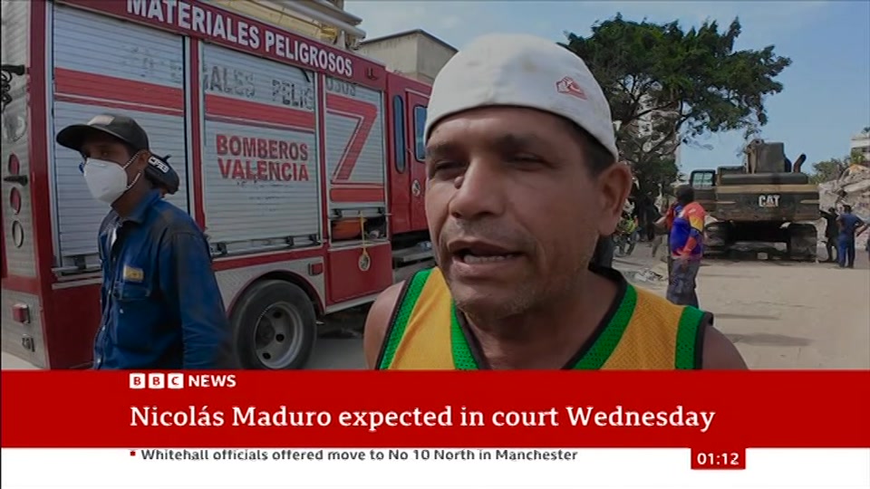Broadcast still at 12m. BBC NEWS, BBC News, 22 July 2026.