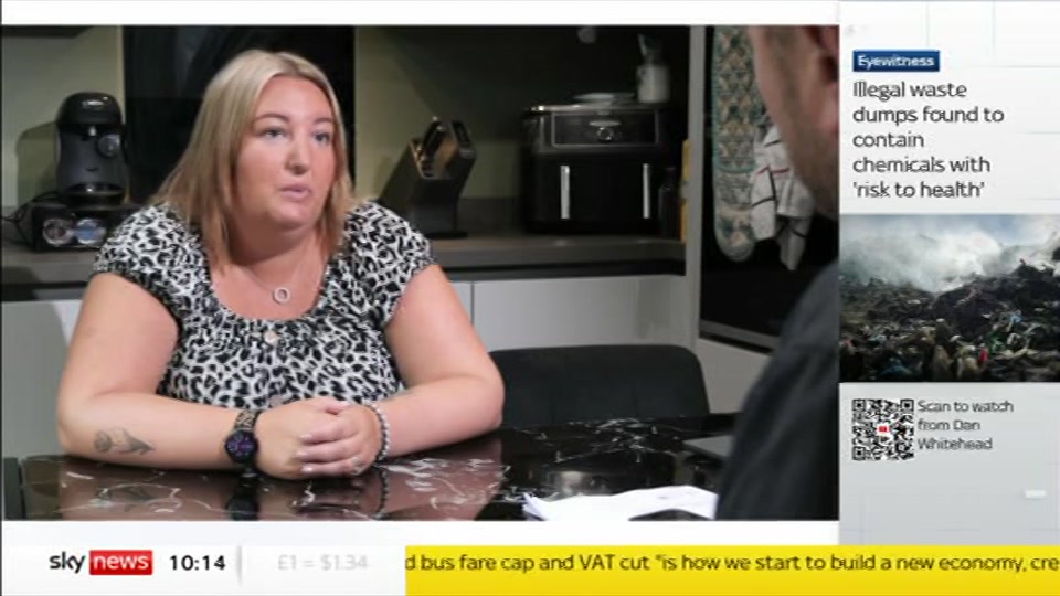Broadcast still at 14m. Sky News, Sky News Today with Gareth Barlow, 22 July 2026.