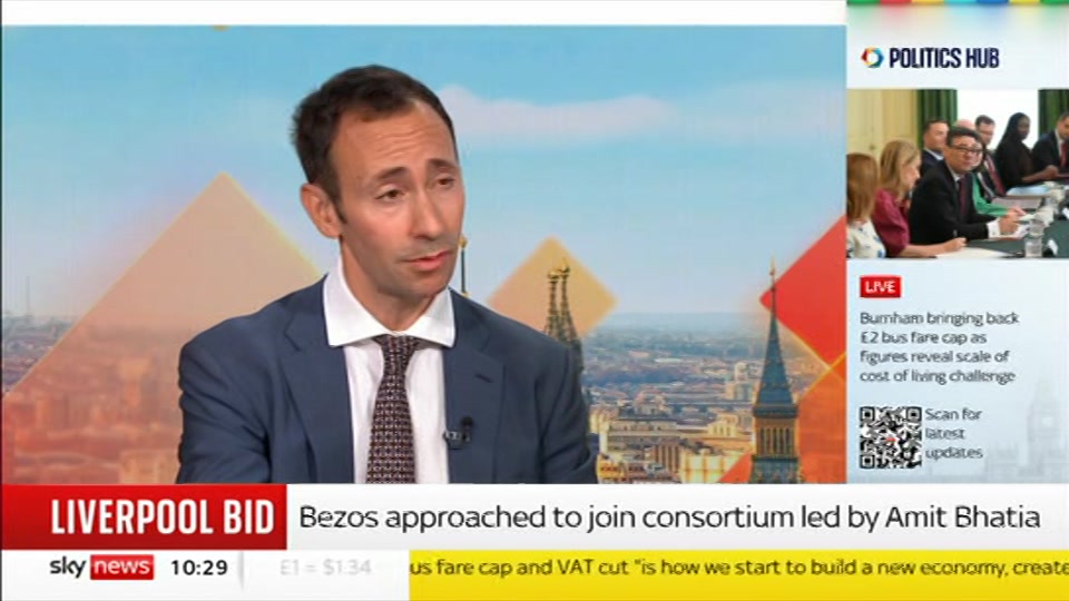 Broadcast still at 29m. Sky News, Sky News Today with Gareth Barlow, 22 July 2026.
