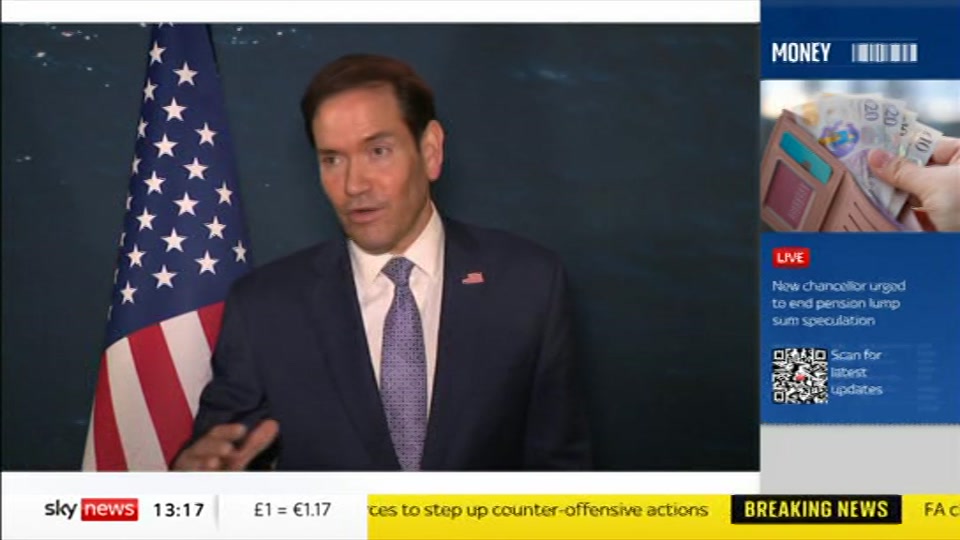 Still from Sky News at 17:00