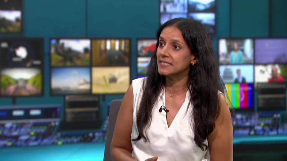Broadcast still at 14m. ITV1, ITV Lunchtime News, 22 July 2026.