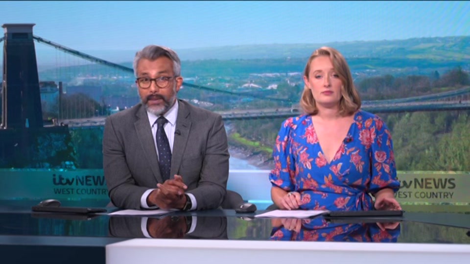 Broadcast still at 11m. ITV1, ITV News West Country, 22 July 2026.