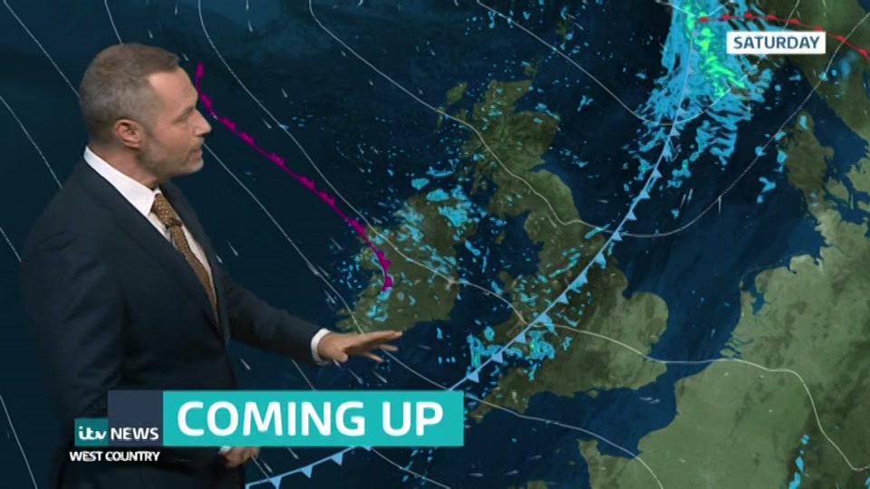 Broadcast still at 12m. ITV1, ITV News West Country, 22 July 2026.