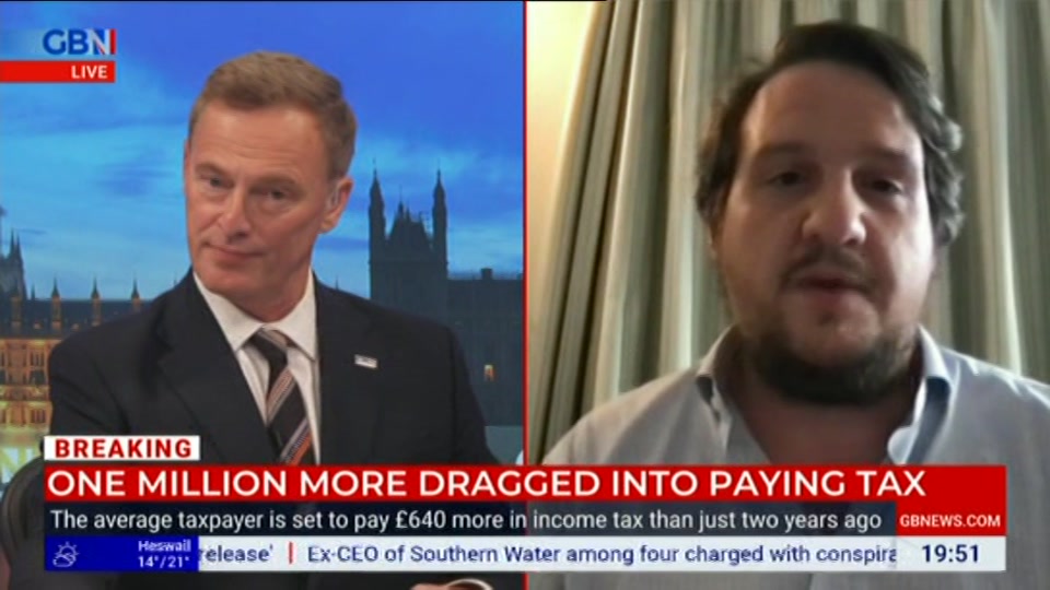 Broadcast still at 51m. GB News, New: GBN Tonight, 22 July 2026.