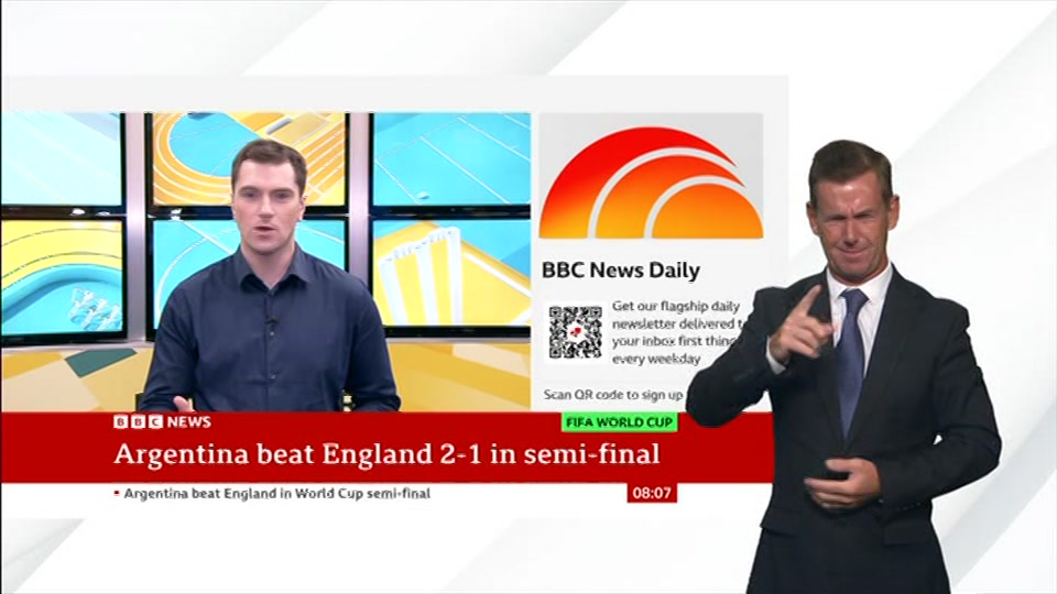 Broadcast still at 7m. BBC NEWS, Signed: BBC News, 16 July 2026.
