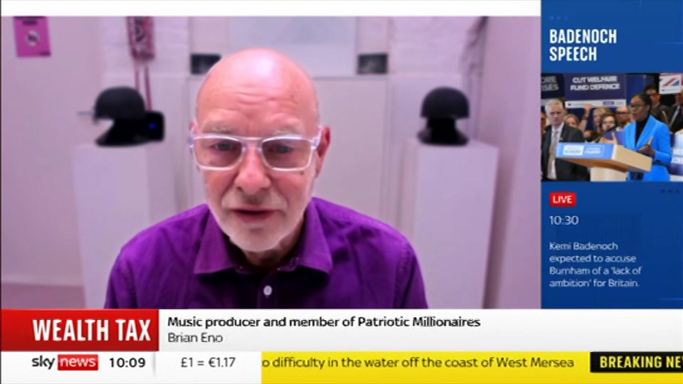 Broadcast still at 9m. Sky News, Sky News Today with Gareth Barlow, 23 July 2026.