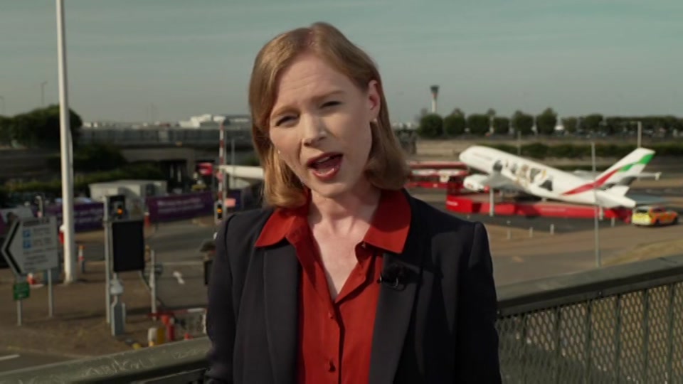 Broadcast still at 16m. ITV1, ITV Lunchtime News, 23 July 2026.