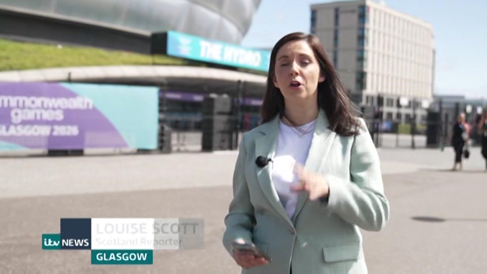 Broadcast still at 18m. ITV1, ITV Lunchtime News, 23 July 2026.