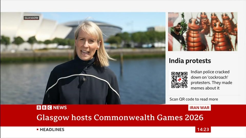 Still from BBC NEWS at 23:00