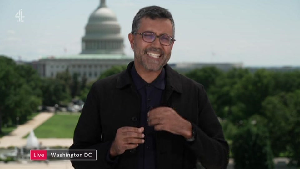Broadcast still at 22m. Channel 4, Channel 4 News, 23 July 2026.