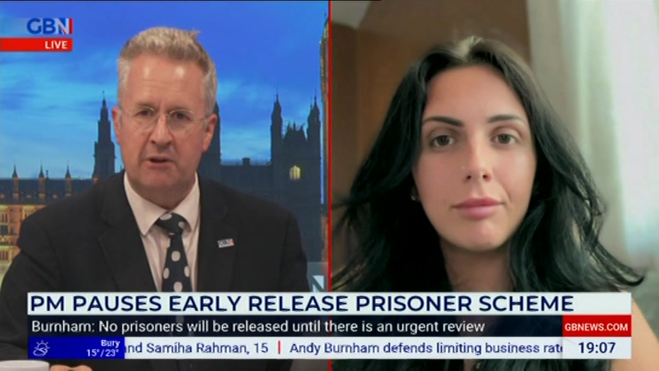 Still from GB News at 7:00