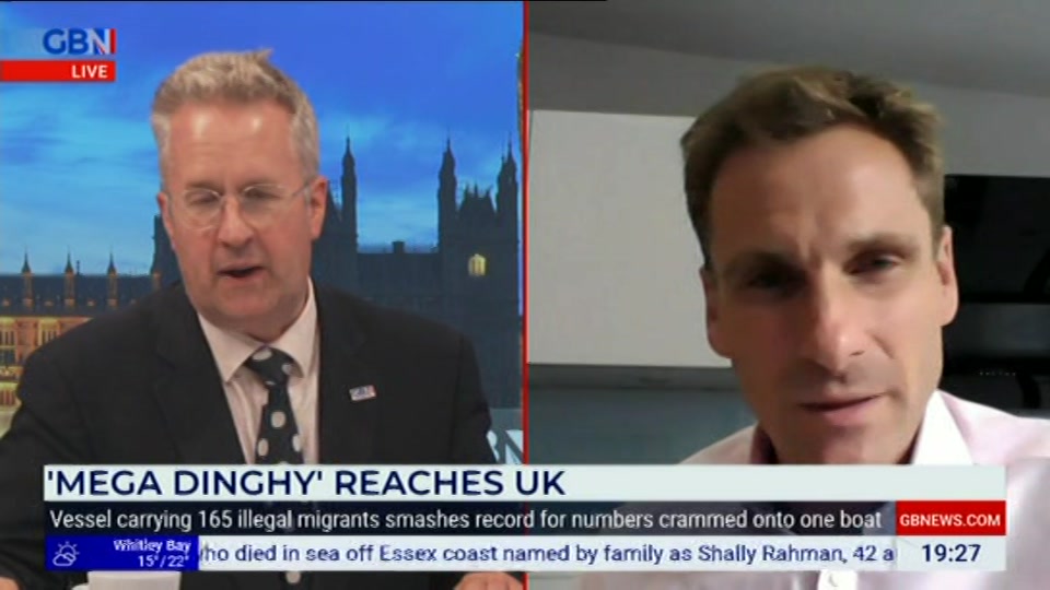 Broadcast still at 27m. GB News, New: GBN Tonight, 23 July 2026.