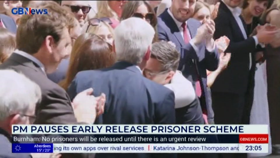 Still from GB News at 5:00