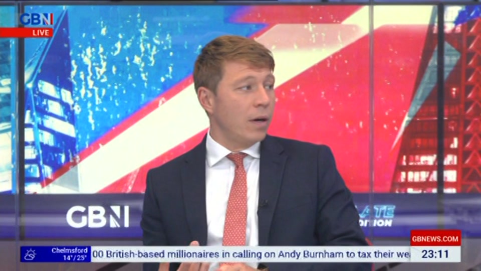 Still from GB News at 11:00