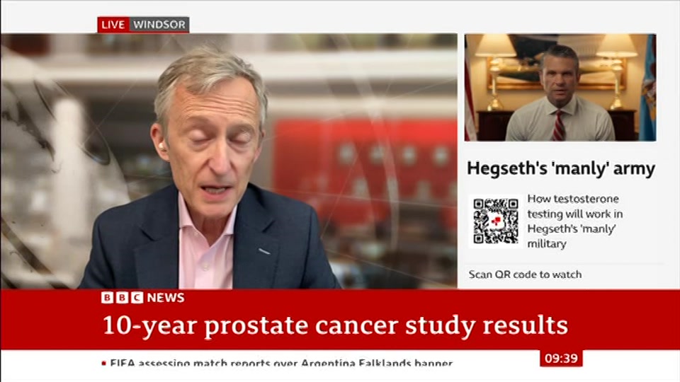 Broadcast still at 9m. BBC NEWS, BBC News, 17 July 2026.