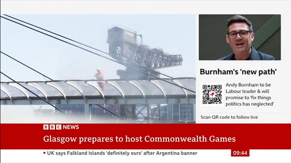 Broadcast still at 14m. BBC NEWS, BBC News, 17 July 2026.