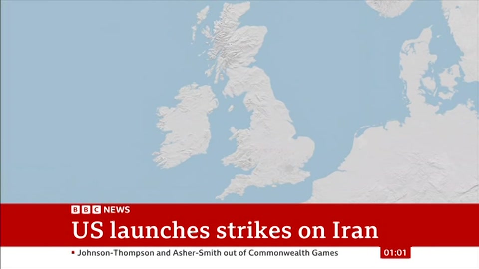Still from BBC NEWS at 1:00