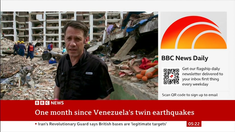 Broadcast still at 22m. BBC NEWS, BBC News, 24 July 2026.
