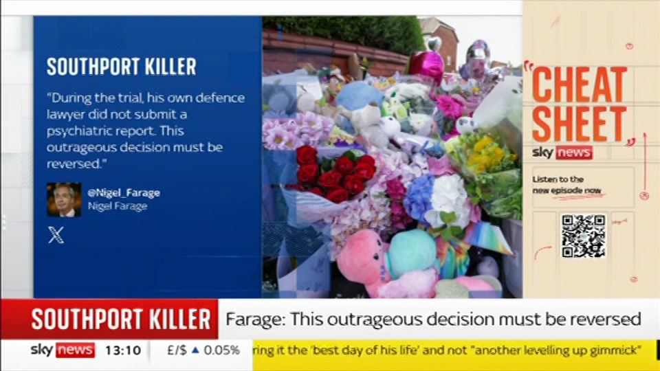 Broadcast still at 10m. Sky News, Sky News Today, 24 July 2026.