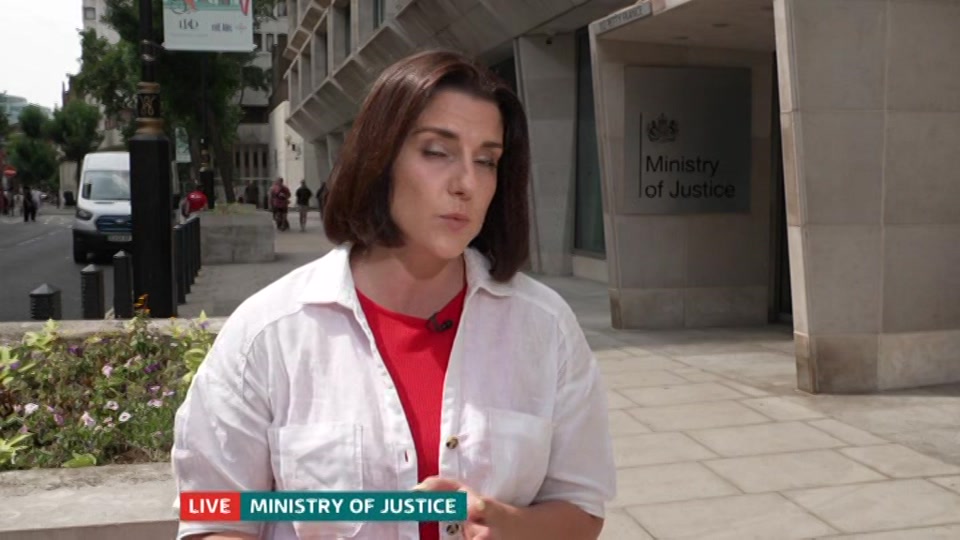 Broadcast still at 5m. ITV1, ITV Lunchtime News, 24 July 2026.