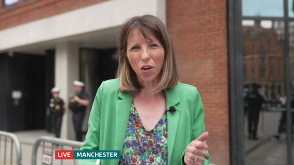 Broadcast still at 8m. ITV1, ITV Lunchtime News, 24 July 2026.