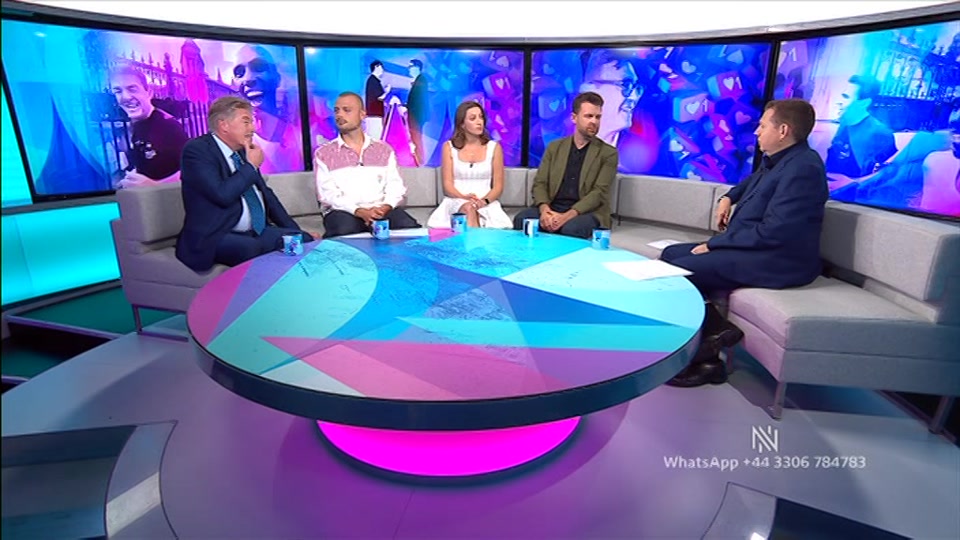 Broadcast still at 17m. BBC TWO, Newsnight, followed by Weather, 24 July 2026.