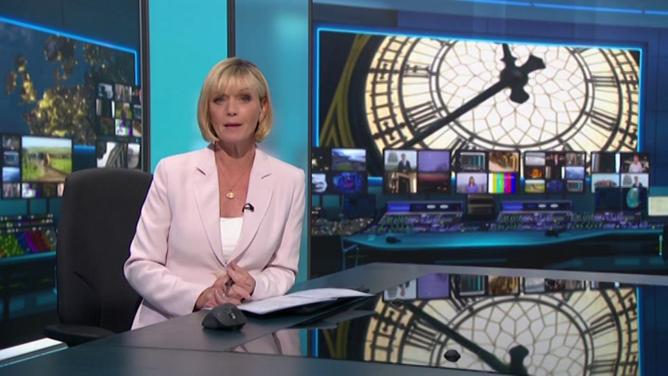 Broadcast still at 33m. ITV1, ITV News, 24 July 2026.
