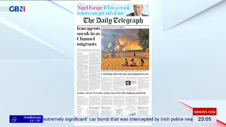 Still from GB News at 5:00