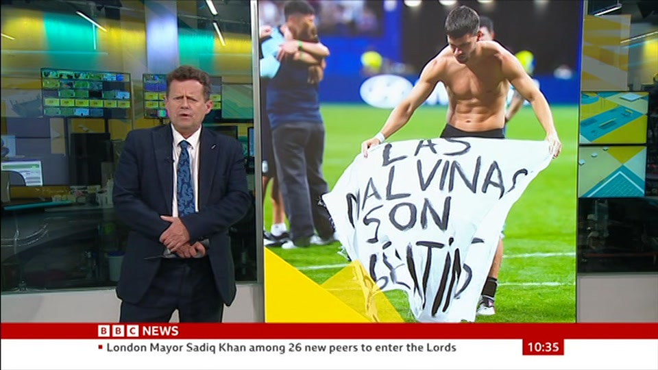 Still from BBC NEWS at 5:00