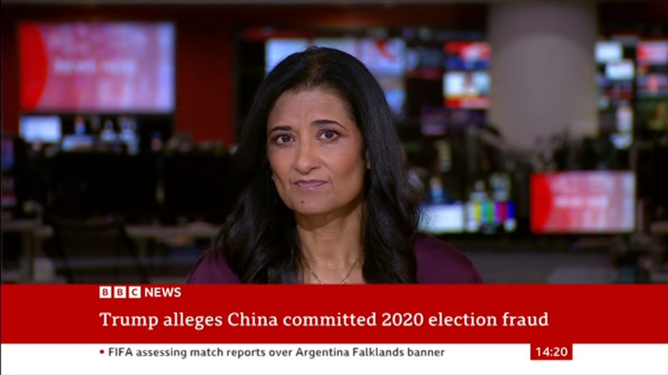 Broadcast still at 20m. BBC NEWS, BBC News Now, 17 July 2026.
