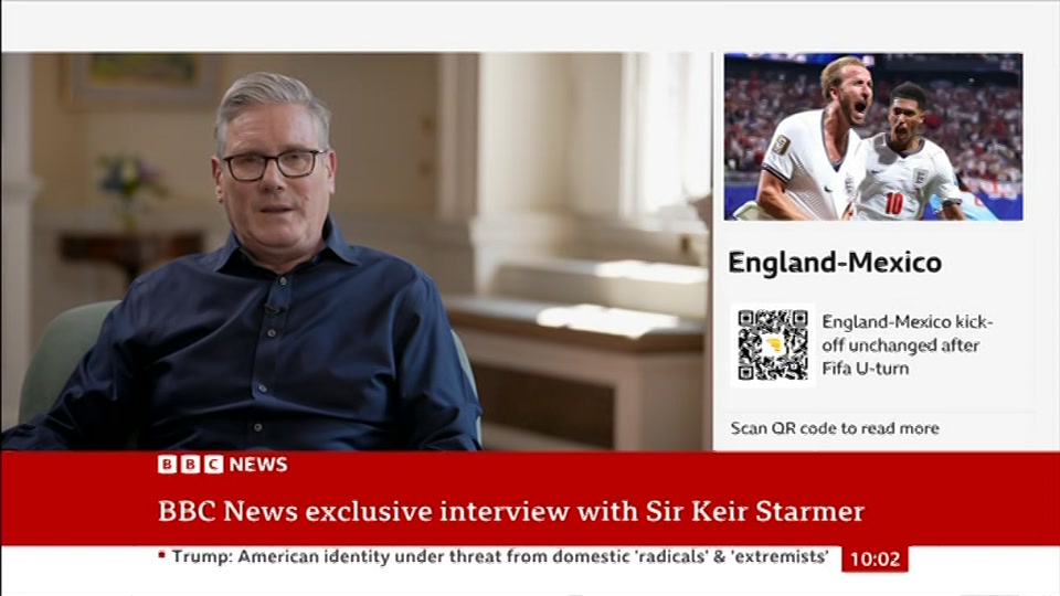 Still from BBC NEWS at 2:00