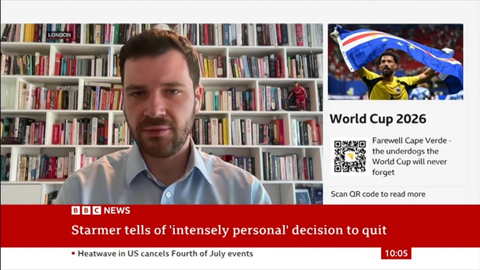 Broadcast still at 5m. BBC NEWS, BBC News, 4 July 2026.