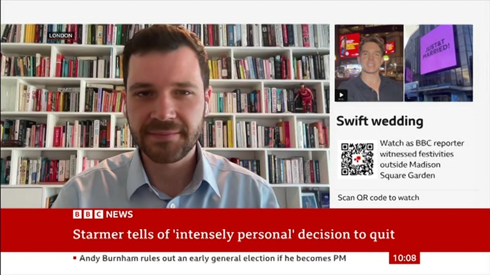 Still from BBC NEWS at 8:00